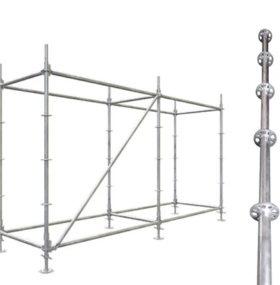 السقالات Ringlock المجلفنة الساخنة لهندسة البناء